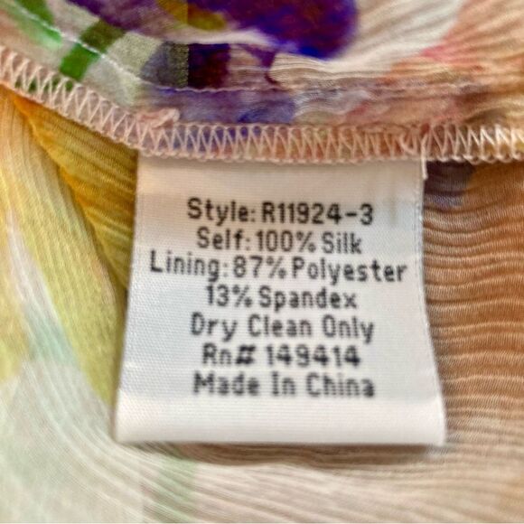 NEW Johnny Was Glinda Silk Peasant Blouse with Camisole Fionna Floral Size L - Picture 16 of 16